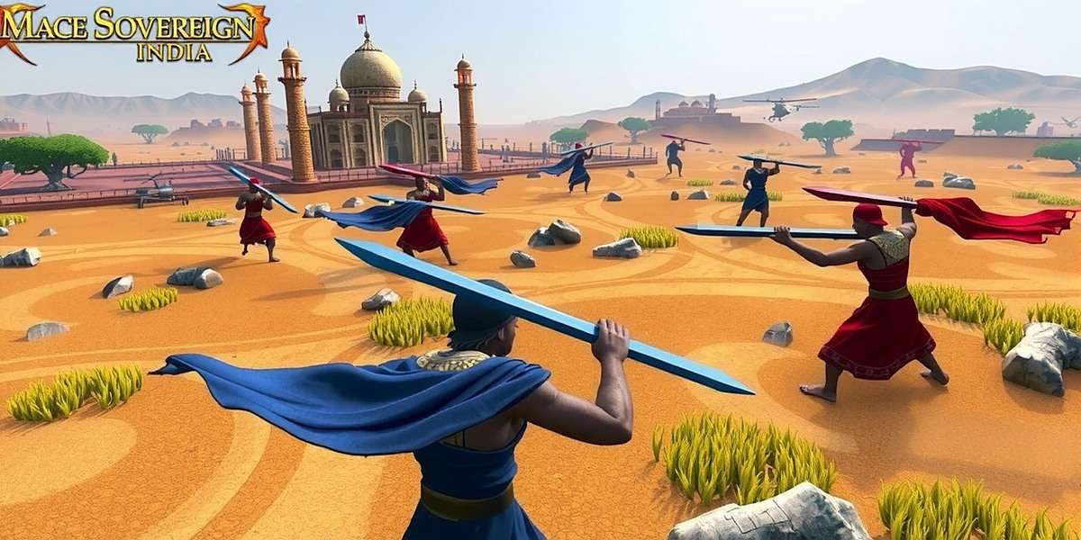 Mace Sovereign India gameplay screenshot showing a strategic battle set in ancient India