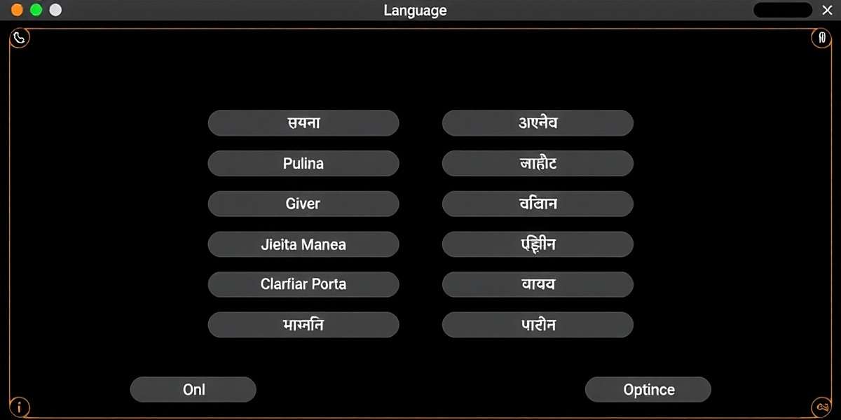 Mace Sovereign India language selection screen showing various Indian language options