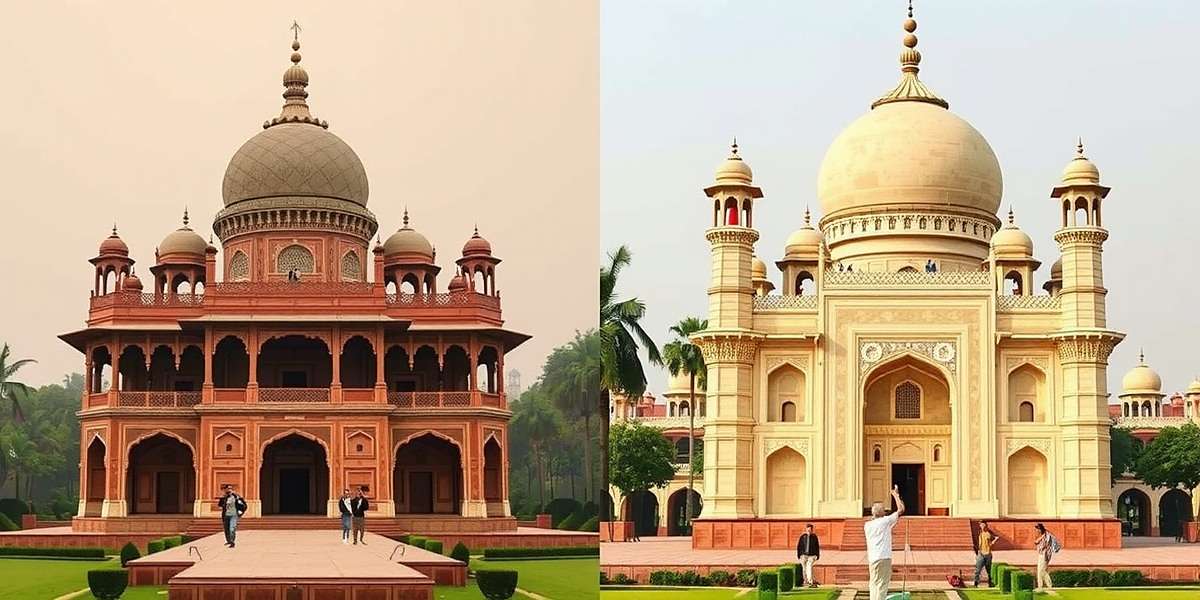 Comparison of regional architectural styles in Mace Sovereign India showing different building designs from North and South India