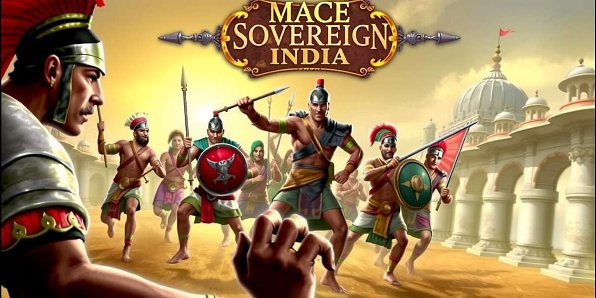Mace Sovereign India game cover showing ancient Indian warriors in traditional battle formation